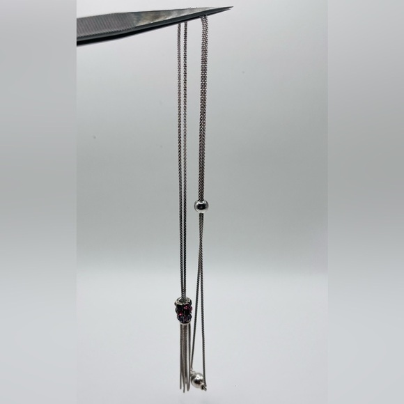 Swarovski Cham Crystal Necklace 925 Sterling Silver - Picture 5 of 5